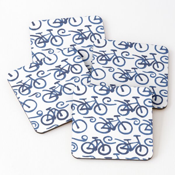 Item preview, watercolor bicycle pattern designed and sold by Art Dila Studio.