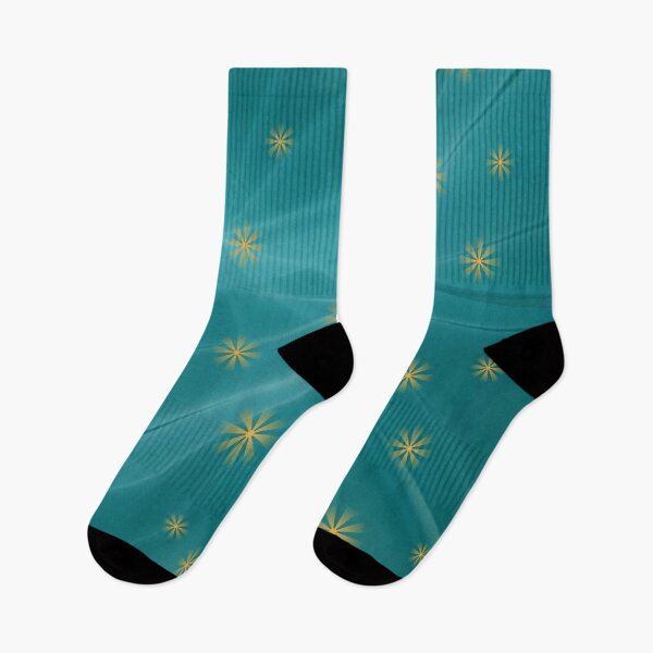 Item preview, Aqua Blue And Gold Star Design designed and sold by Rell1970.
