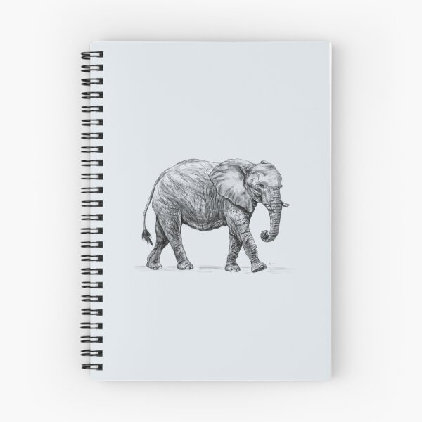 Item preview, African Elephant (Realistic Pencil Drawing) | Safari Sketches designed and sold by flypigart.