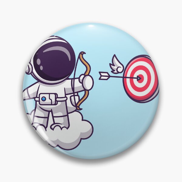 Item preview, Archery Among the Clouds: Cute Astronaut's Ethereal Adventure designed and sold by hjian8219.