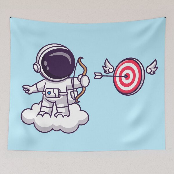 Item preview, Archery Among the Clouds: Cute Astronaut's Ethereal Adventure designed and sold by hjian8219.