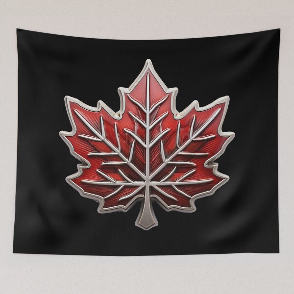 Item preview, Red Canadian Maple Leaf designed and sold by WallGarden.