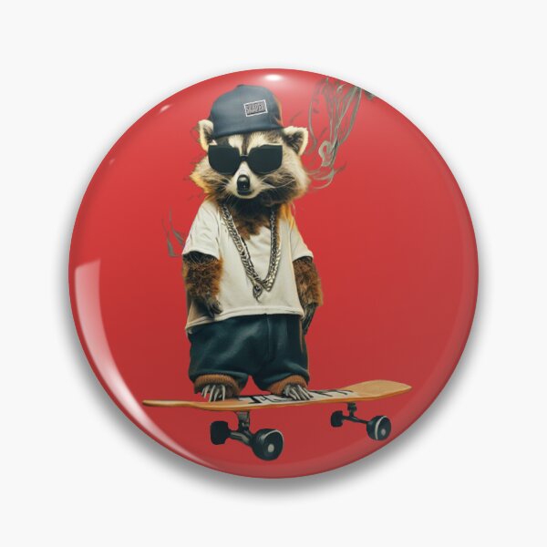 Item preview, skate Raccoon skateboarding mafia designed and sold by SKAPER.