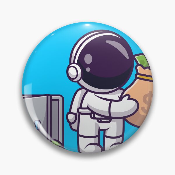 Item preview, Cosmic Fortune: Cute Astronaut's Money Adventure designed and sold by hjian8219.