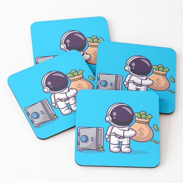 Item preview, Cosmic Fortune: Cute Astronaut's Money Adventure designed and sold by hjian8219.