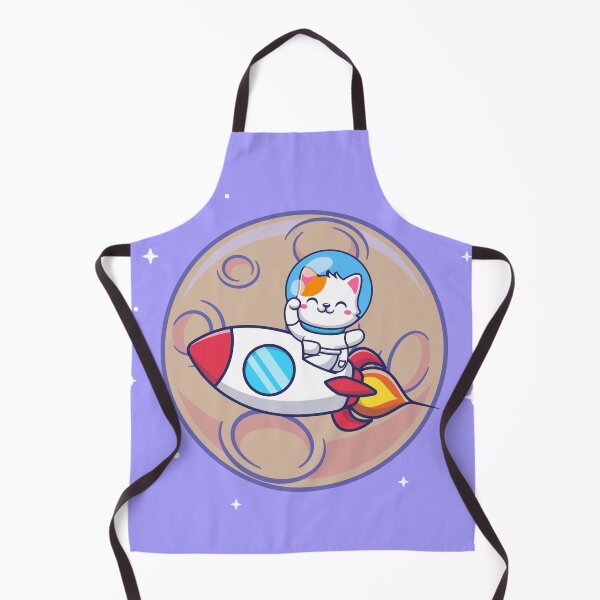 Item preview, AstroCat Adventures: Cute Cat Astronaut Riding Rocket in Space designed and sold by hjian8219.