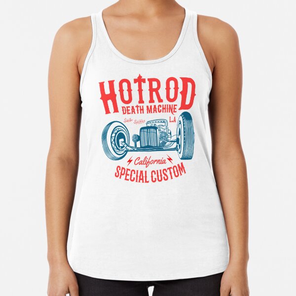 Hot Rod Death Machine Racerback Tank Top