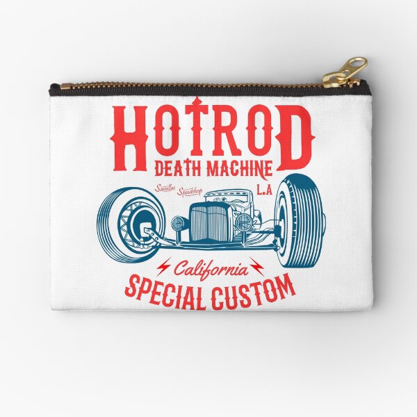 Hot Rod Death Machine Zipper Pouch