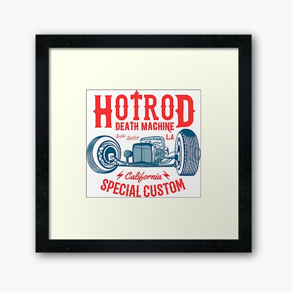 Hot Rod Death Machine Framed Art Print