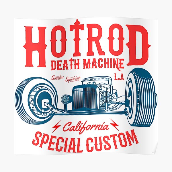 Hot Rod Death Machine Poster