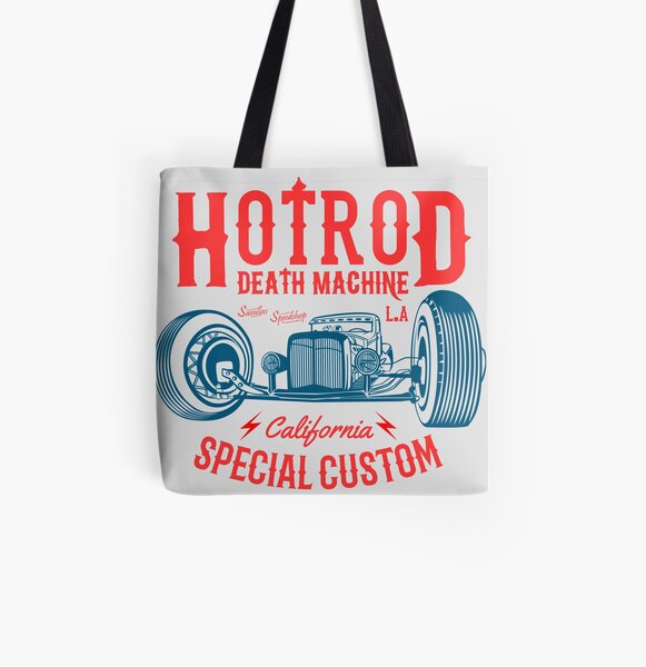 Hot Rod Death Machine All Over Print Tote Bag