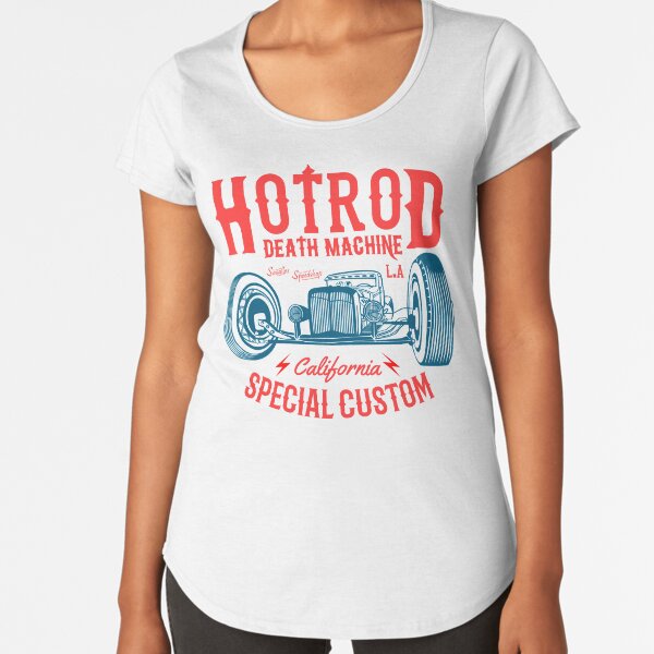Hot Rod Death Machine Premium Scoop T-Shirt