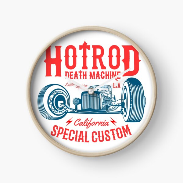 Hot Rod Death Machine Clock