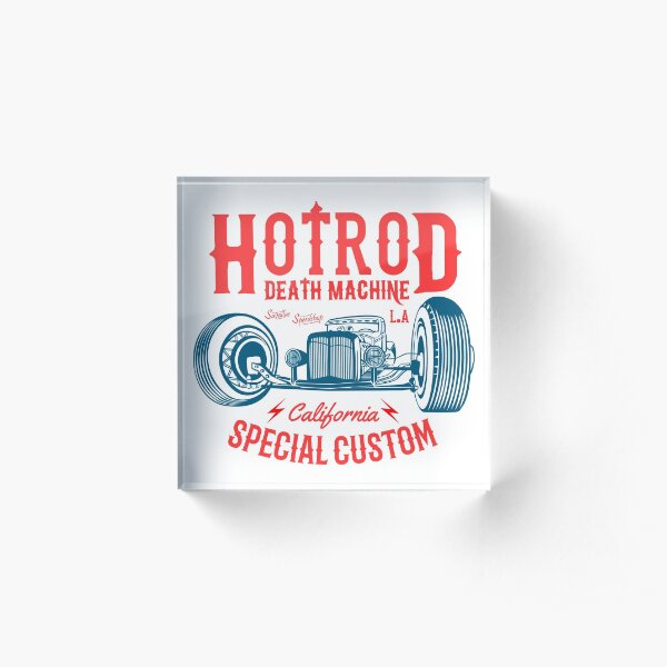 Hot Rod Death Machine Acrylic Block