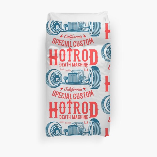 Hot Rod Death Machine Duvet Cover