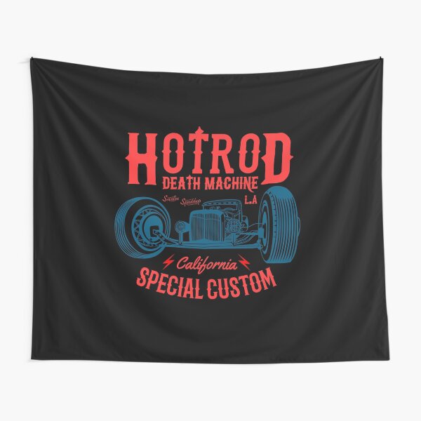 Hot Rod Death Machine Tapestry