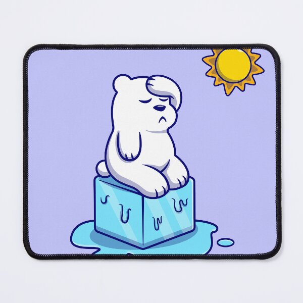 Item preview, Chilling Moments: Cute Polar Bear Enjoying Melting Ice designed and sold by hjian8219.