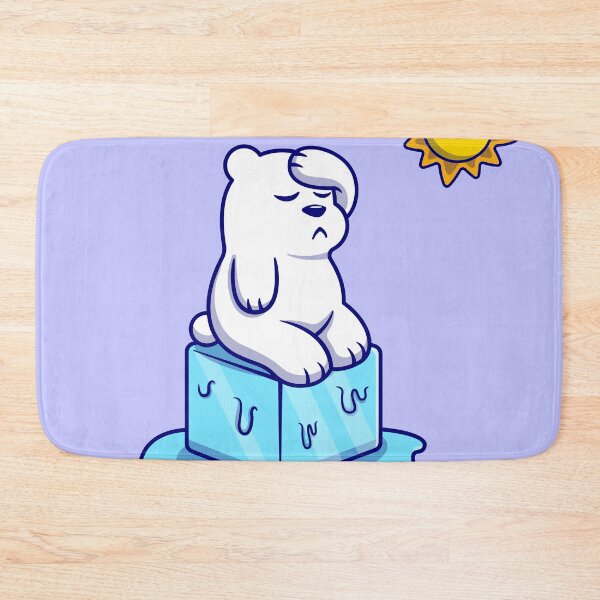 Item preview, Chilling Moments: Cute Polar Bear Enjoying Melting Ice designed and sold by hjian8219.