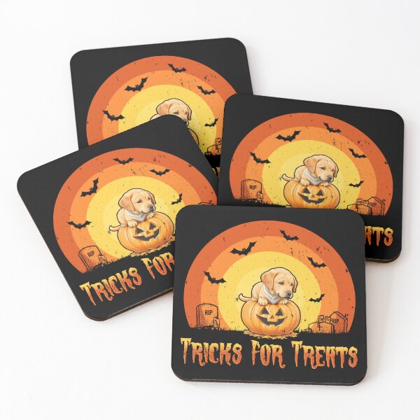 Item preview, Tricks for Treats Labrador Retriever - Halloween design for Spooky dog owners designed and sold by brindled.