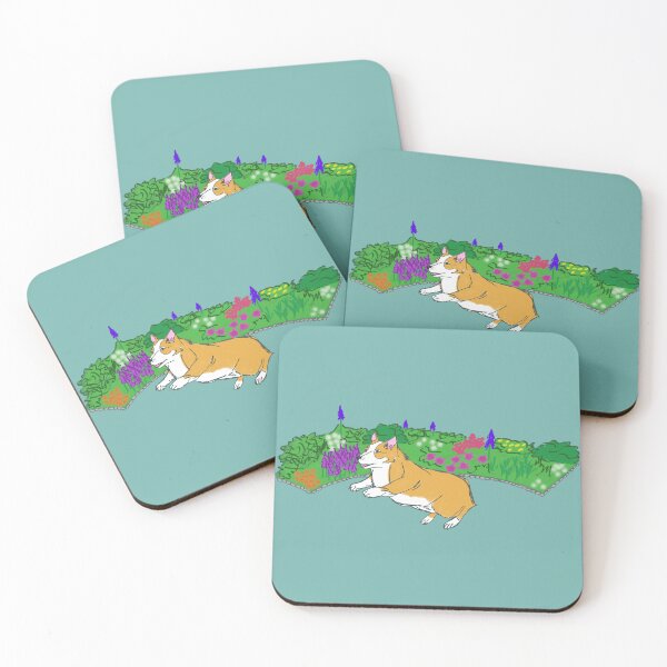Item preview, Corgi In Garden designed and sold by Critical-Kitty.