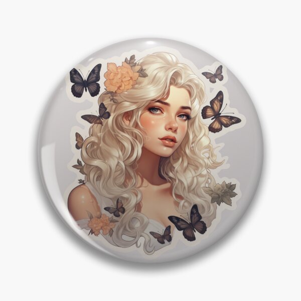 Item preview, Blond Butterfly Babe designed and sold by Digiversal.