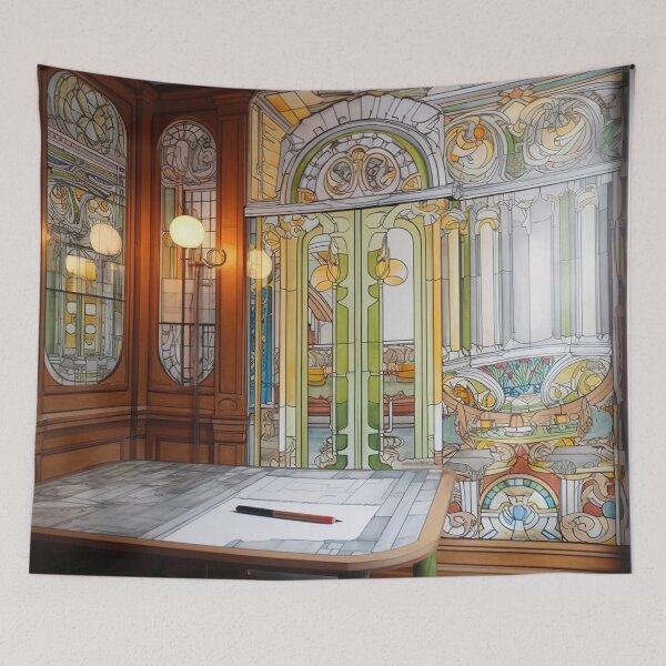 Item preview, Interior designer drawing designed and sold by ComicsFactory.