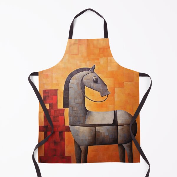 Item preview, Trojan Grey Horse Red Pillar designed and sold by YoPedro.