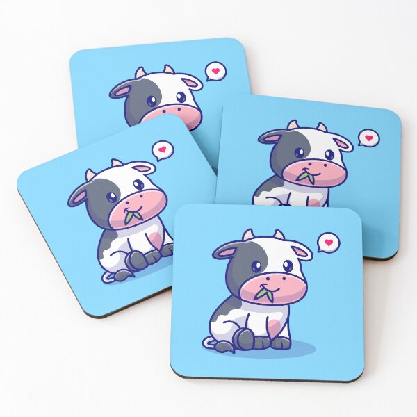 Item preview, Moo-licious Delight: Cute Cow Enjoying Fresh Grass designed and sold by hjian8219.