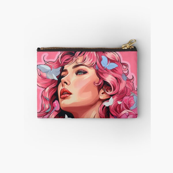 Aperçu de l'œuvre Pink Butterfly Babe créée et vendue par Digiversal.