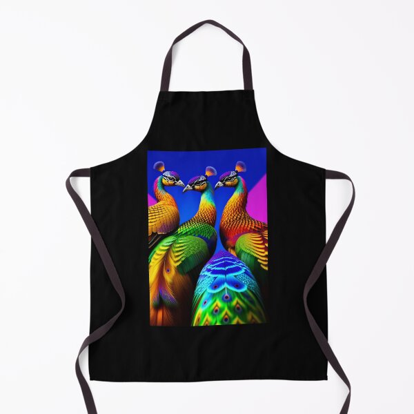 Item preview, lackadaisy Rooftop Royalty A Vibrant Group of Peacocks designed and sold by BethelHemphill.
