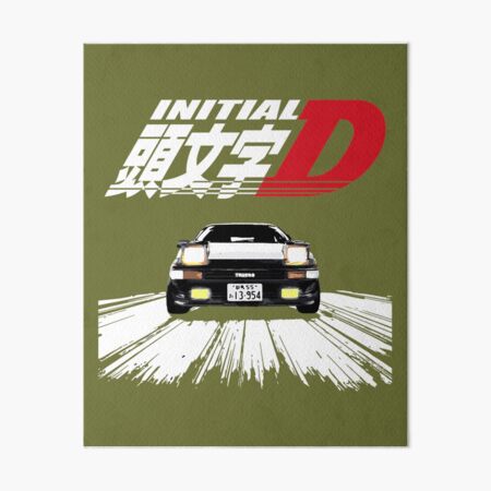 Initial D Manga Panel AE86 VS RX7 Art Board Print for Sale by