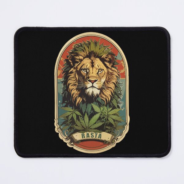 Item preview,  Rasta Lion Vintage Label  designed and sold by reggaeartgifts.