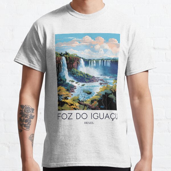 Item preview, A Pop Art Travel Print of the Iguaçu Falls in Foz do Iguaçu - Brazil designed and sold by StudioRedKoala.