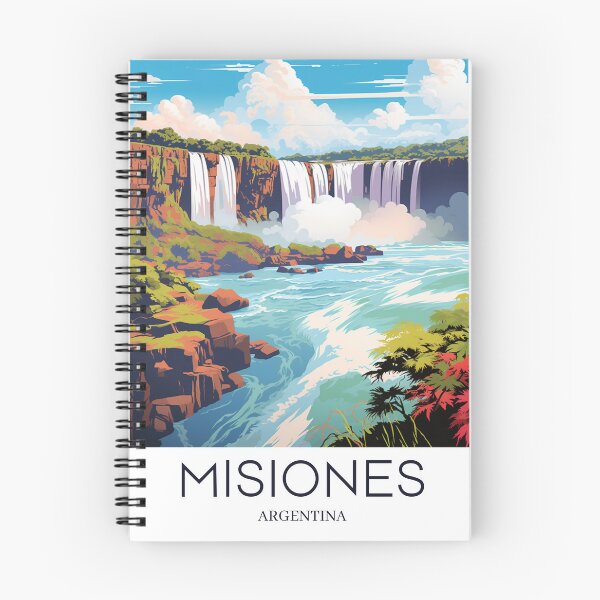 Item preview, A Pop Art Travel Print of the Iguazu Falls in Misiones - Argentina designed and sold by StudioRedKoala.
