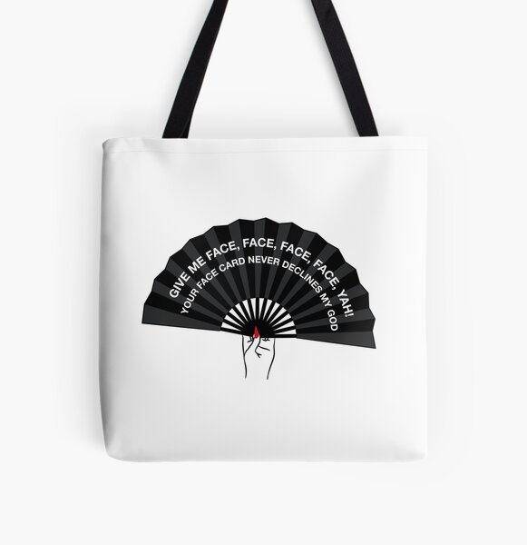 SIDONKU Canvas Tote Bag Silkscreen Pop Sentence Phrase Cool Lyrics