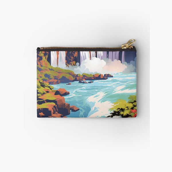 Item preview, A Pop Art Travel Print of the Iguazu Falls in Misiones - Argentina designed and sold by StudioRedKoala.