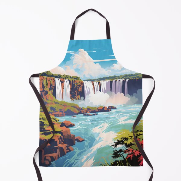 Item preview, A Pop Art Travel Print of the Iguazu Falls in Misiones - Argentina designed and sold by StudioRedKoala.