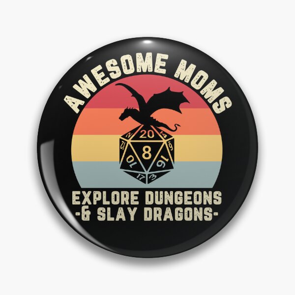 Item preview, Awesome Moms Explore Dungeons and Slay Dragons DND designed and sold by ambertedder.