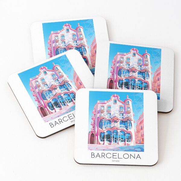 Item preview, A Pop Art Travel Print of the Casa Battlo in Barcelona - Spain designed and sold by StudioRedKoala.