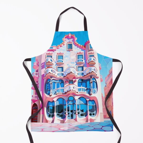Item preview, A Pop Art Travel Print of the Casa Battlo in Barcelona - Spain designed and sold by StudioRedKoala.