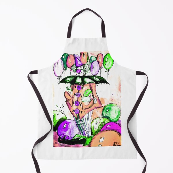 Item preview, Clown with balloons, edited watercolour drawing by Marina Daniluka designed and sold by MariDaniArt.