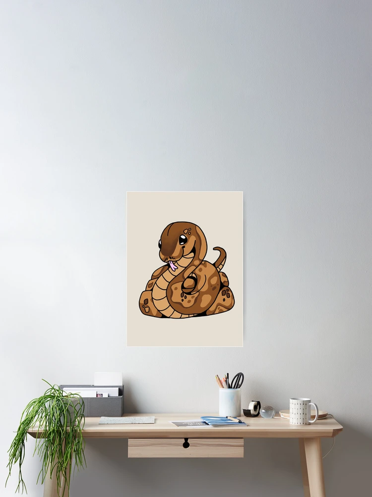 Thumbnail 2 of 3, Poster, Cute Ball Python designed and sold by ConvenientCat.