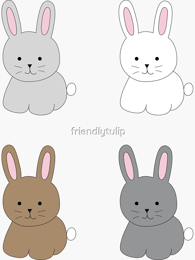 Cute Bunny Set | Sticker