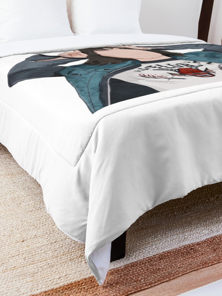Thumbnail 5 of 6, Comforter, STRANGER THINGS EDDIE MUNSON designed and sold by airstik.