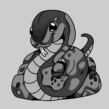 Artwork thumbnail, Axanthic - Cute Ball Python by ConvenientCat