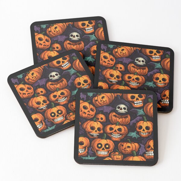 Item preview, Grinning Pumpkin Spectacle - Spooky and Cartoonish Halloween Art designed and sold by trendyzcom.