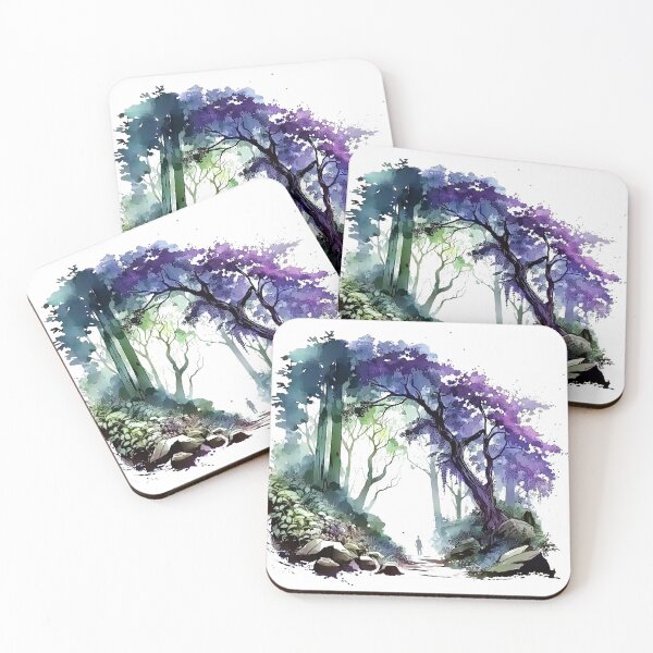 Item preview, Fantasy watercolor forest designed and sold by Estalon.