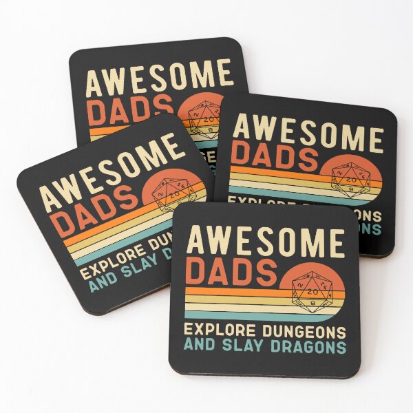 Item preview, Awesome Dads Explore Dungeons and Slay Dragons DND designed and sold by ambertedder.