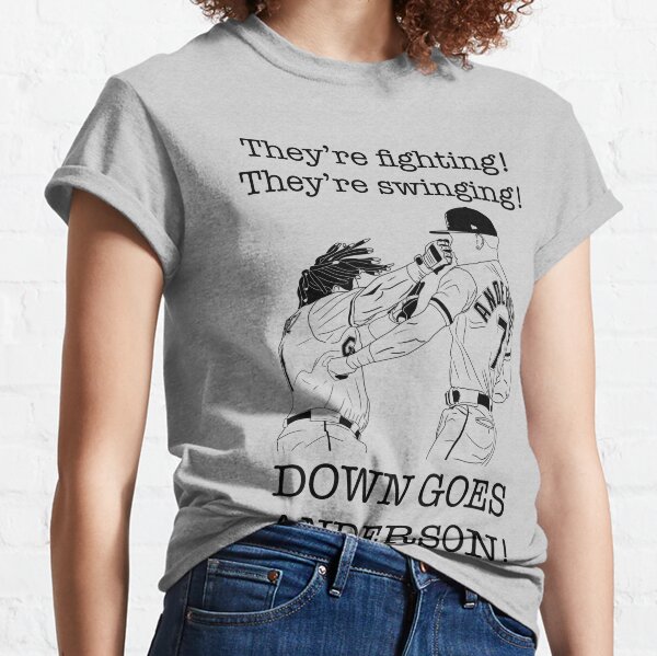 Down Goes Anderson Tshirt The Cleverland Crusher Jose Ramirez Tim Anderson  Shirt Down Goes Anderson Shirt Down Goes Anderson T Shirt Anderson Goes  Down T Shirt NEW - Laughinks