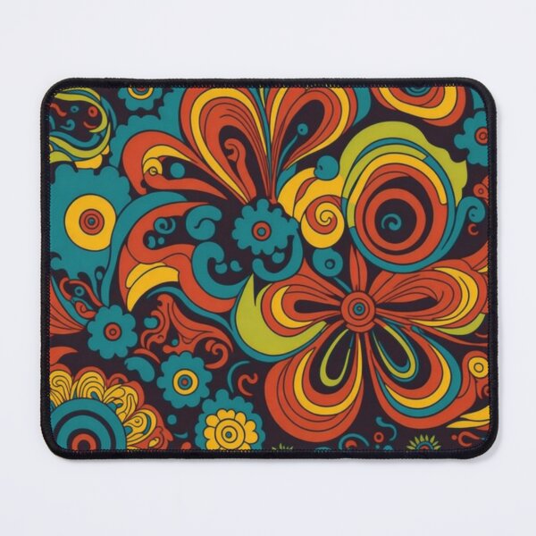 Item preview, Flower Power Colourful Flower Pattern designed and sold by druidwolfart.